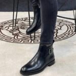 Clarks side buckled leather Chelsea boot Black - Image 2