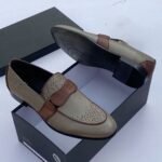 Morreschi penny leather Loafers grey