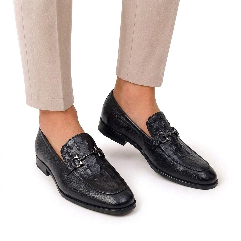 IMG_2530 feragamo penny leather Loafers black - Image 1