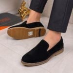 bugatchi penny suede Loafers black - Image 2