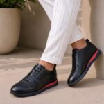 Roberto serpentini texture geometric pattern sneakers black