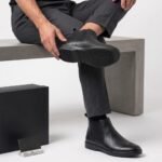 Astaire full-grain leather ankle boots black
