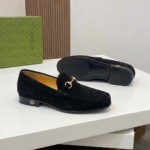 Colony horsbit suede loafers black