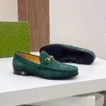 Colony horsbit suede loafers green