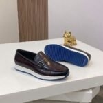steve riots texture leather sneakers brown - Image 2