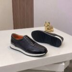 Berluti texture leather sneakers black - Image 2