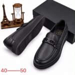 sepentini pebble leather loafers feature with black upper leather