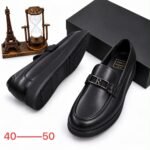 sepentini pebble leather loafers feature with black upper leather